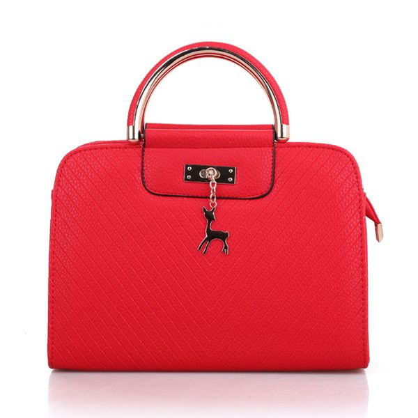 

new ms. pu côté deer charm handbag wedding fashion one shoulder slash bag