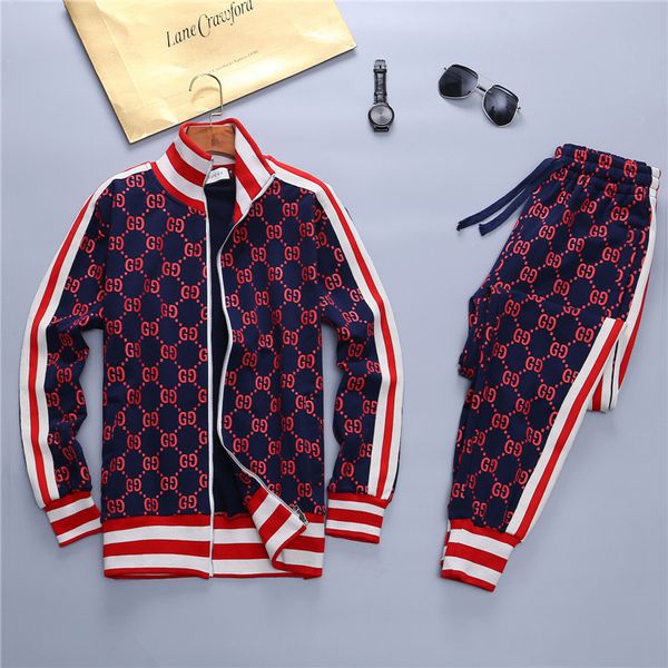 

3xl brand suit men women sport tracksuit casual outfit sport suit fashion jacket and pants, Gray