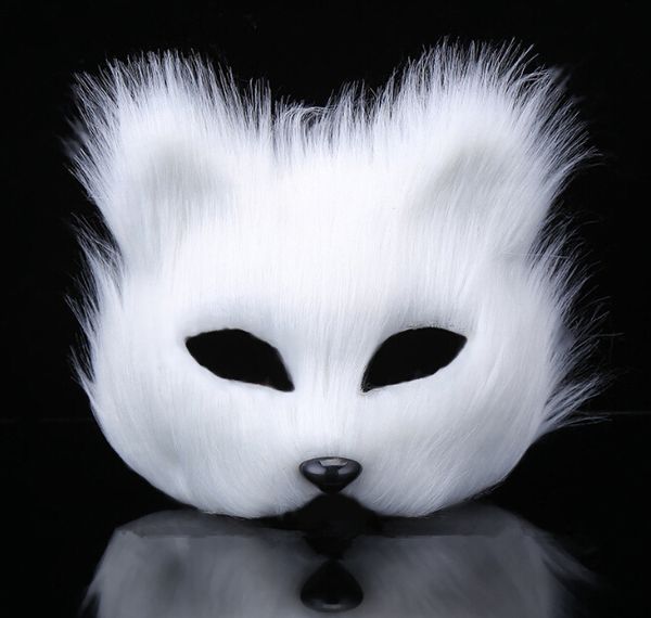 

masquerade mask animal male and female half face props toys wholesale halloween chat fast fox fox mask