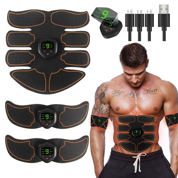 

1 компл. arm muscle trainer массаж бедер стимулятор мышц брюшной пресс наклейка жк-дисплей потеря веса фитнес-оборудование