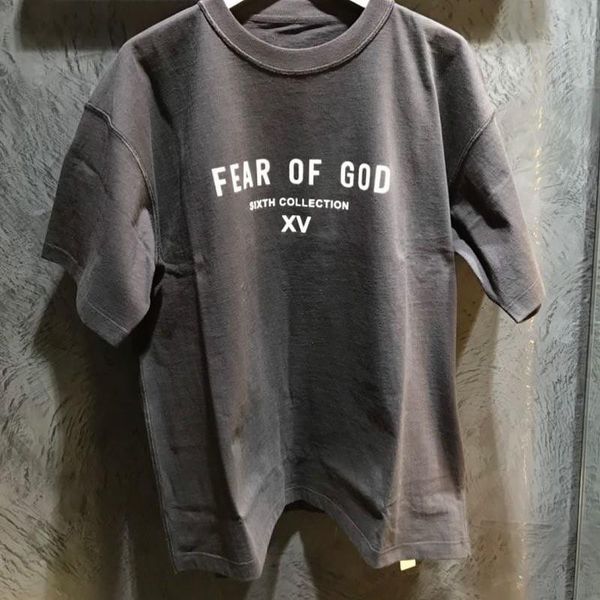 

2020 19ss fog шестой коллекции футболки мода мужчины женщина tee simple street скейтборд дышащие вскользь короткие рукава tee ymtx515, White;black