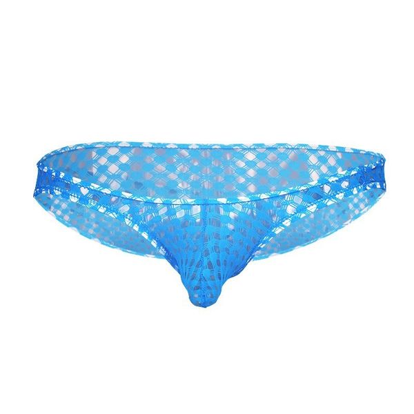 

mens designer transparent grid underwear convex briefs wx19sj, Black;white