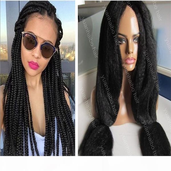 

wholesale 20inch 1 jet black kinky straight black jumbo braid hair synthetic braiding hair ing