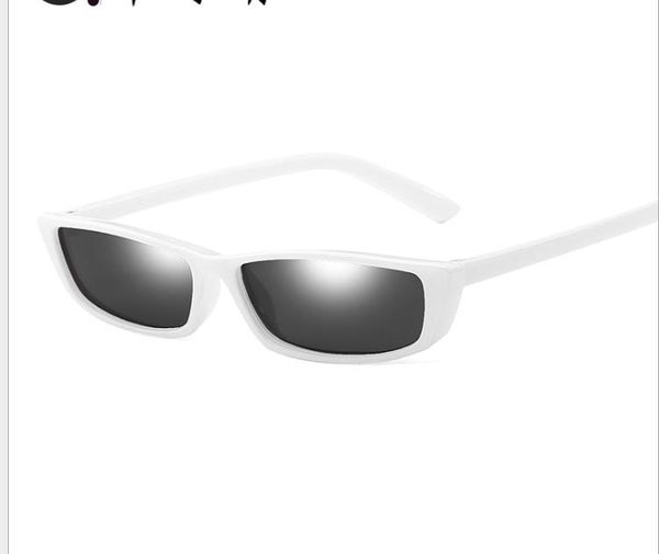 

european and american fashion small frame sunglasses dazzling street sunglasses for men and women, White;black