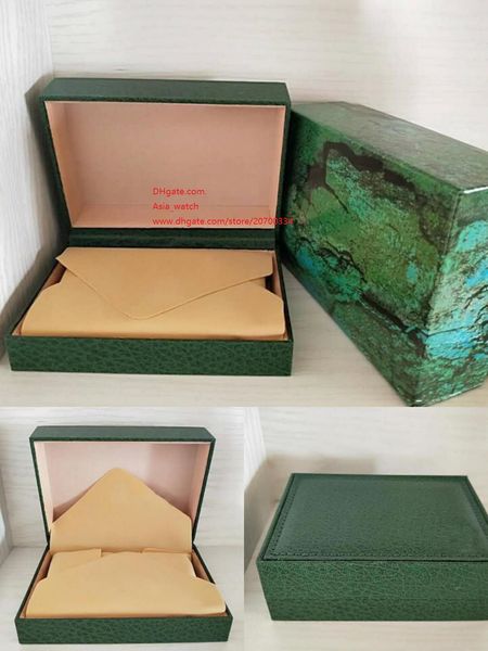 

factory supplier watch box papers file card green gift boxes use president 116610 116660 116520 116710 116613 watches, Black;blue