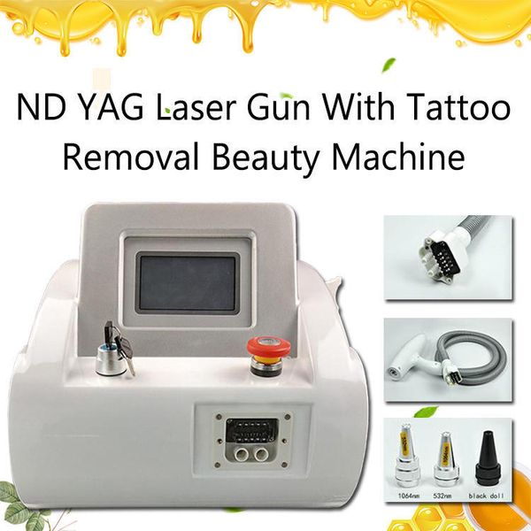 

2019 новейший продукт удаления татуировки лазера машина nd yag q-switched nd yag laser1064 / 532nm лазерное удаление татуировки машины, Black
