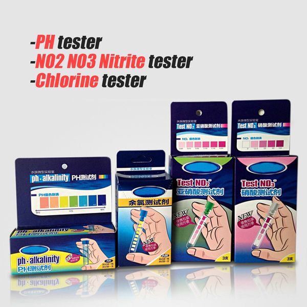 

aquarium fish tank ph no2 no3 nitrite nitrate chlorine water quality tester kit aquarium water quality tester