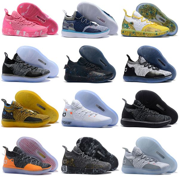 

2019 new kd 11 aunt pearl pink paranoid cool grey eybl kevin durant xi mens basketball shoes 11s kd11 foam sneakers size 7-12