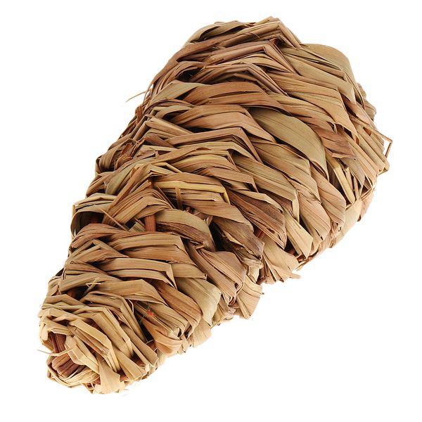 

hamster chew toy straw woven corn stick grass nibbling toy no-toxic 12x6cm, for small animal