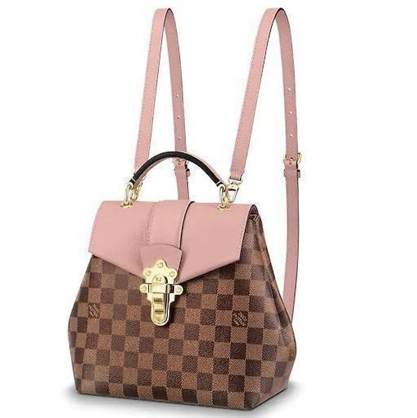 

N42262 Новый Рюкзак Clapton Женская Мода Розовый Коричневый Крем Рюкзаки Багаж Сумки На