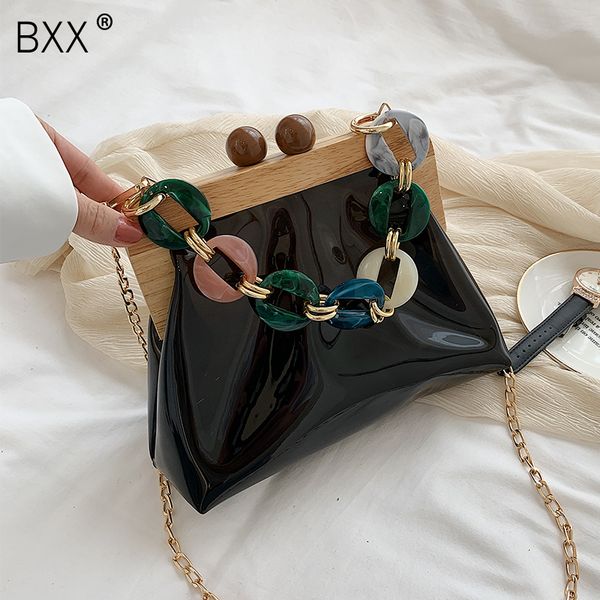 

bxx] прозрачный crossbody сумки для женщин 2020 лето плечо сумка женский небольшой цепи путешествия пляжные сумки hl918
