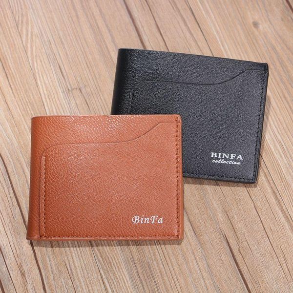 

wallet for credit cards mens wallet pu genuine wallets with card holder money clip 2018 new men's purse small vallet, Red;black