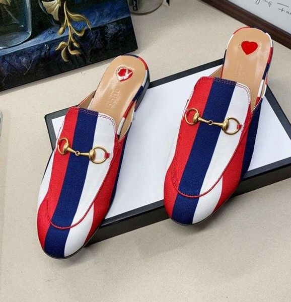 

black patent leather metal bit slippers bright leather open back slip-ons stylish backless leather casual dress shoes for 1106x02