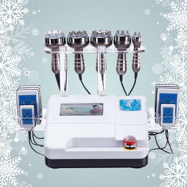 

5-1 ultrasonic liposuction 40k cavitation fat burning bipolar rf face care vacuum body slimming machine spa ce