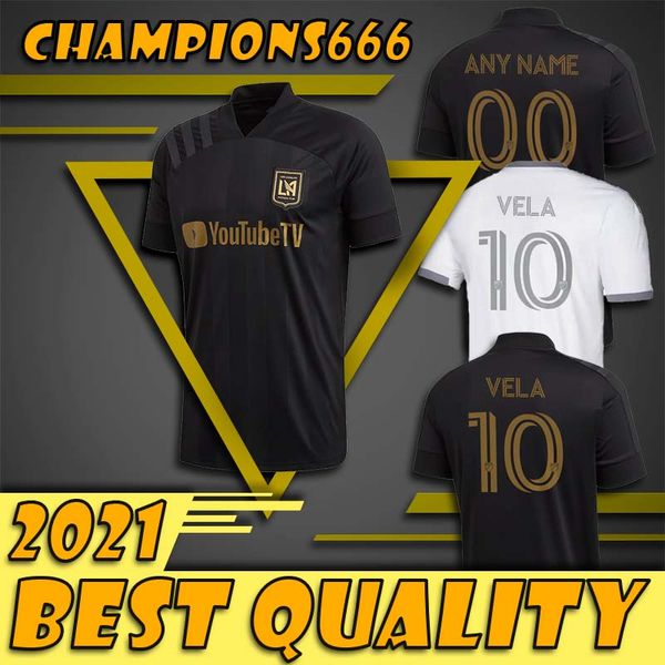 

new arrived 20 21 lafc carlos vela soccer jerseys 20/21 home zelaya gaber ciman vela black parley primary white football shirts, Black;yellow