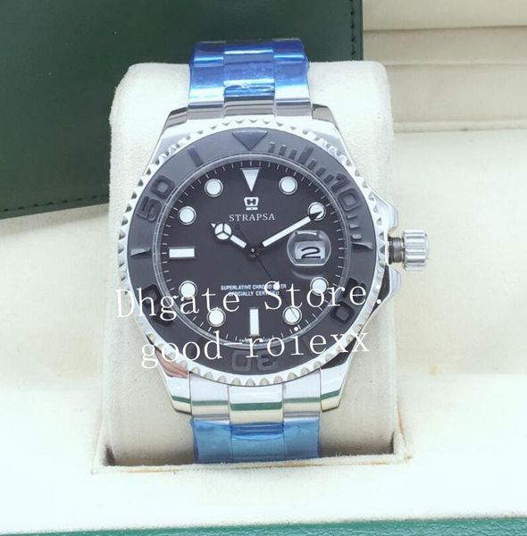 

43 мм керамический безель Baselworld мужские автоматические 2813 часы мужчины дата Полны