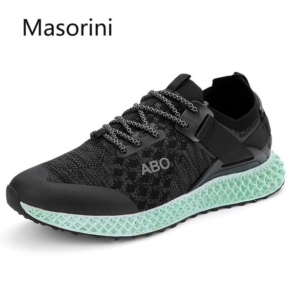 

breathable mesh men shoes casual sneakers men lace-up outdoor walking shoes comfortable soft sneakers for high quality, Black