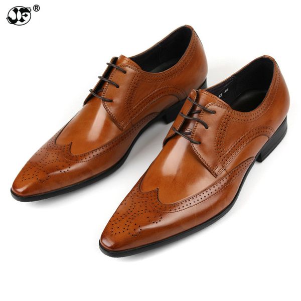 

brand business mens dress shoes genuine leather tan black italian fashion male shoes 2018 slip on men sellers