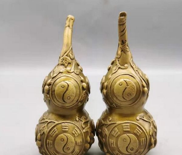 

kaiguang феншуй бытовые чистой меди тыквы украшения 1 пара