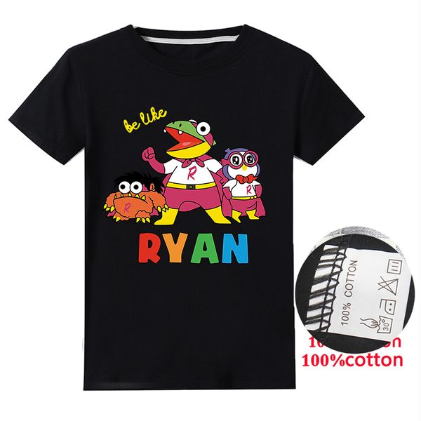 

child boys girls cartoon ryan toys review t-shirts kids short sleeve tshirts kids o-neck summer tees costume baby clothing, Blue