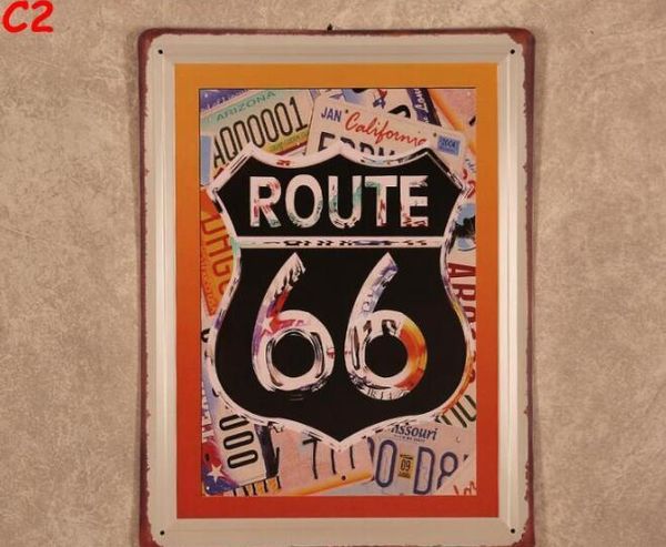 

30*40cm vintage tin signs for wall decor route 66 marilyn monroe wall art iron paintings metal tin signs pub bar garage home decoration