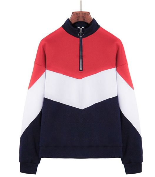 

women's wear color-matching long-sleeved sweater autumn 2020, Black