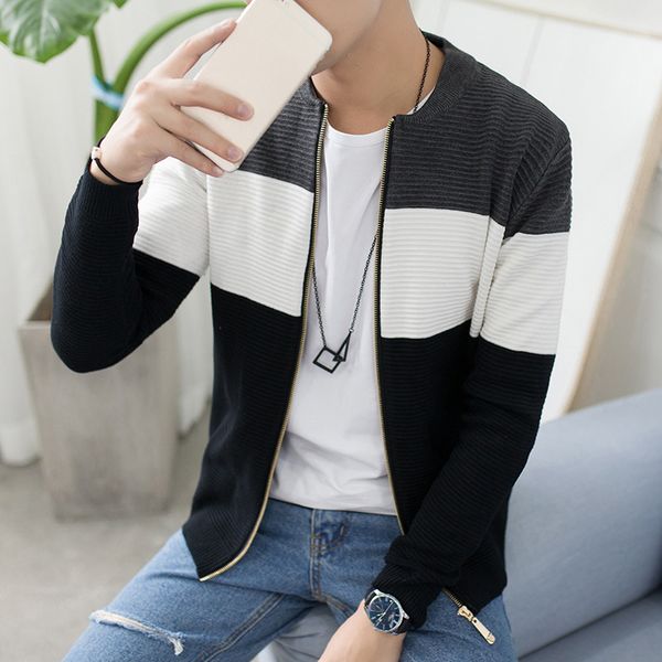 

мужчины пальто мужчины топы осень с длинным рукавом трикотаж мода зима slim fit, Black;brown