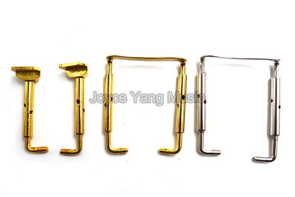 

viola adjustable chrome plated copper gold plated chinrest clamps screws hook ing