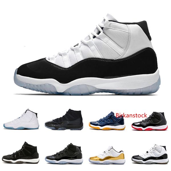 

new arrival basketball shoes concord high 45 11 xi 11s cap and gown prm heiress gym chicago platinum tint space jams sneakers