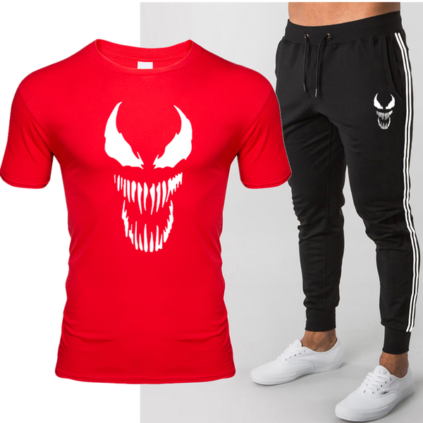 

2020 new t shirt+pants sets men letter printed summer suits casual tshirt men tracksuits brand clothing tees set male, Gray