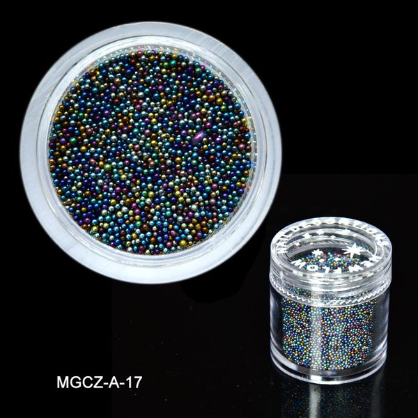 

1 box 10g mini 0.6-0.8mm caviar beads 3d nail decoration colorful micro glass bead rhinestone tiny balls for uv gel ,#mgcz16/017, Silver;gold