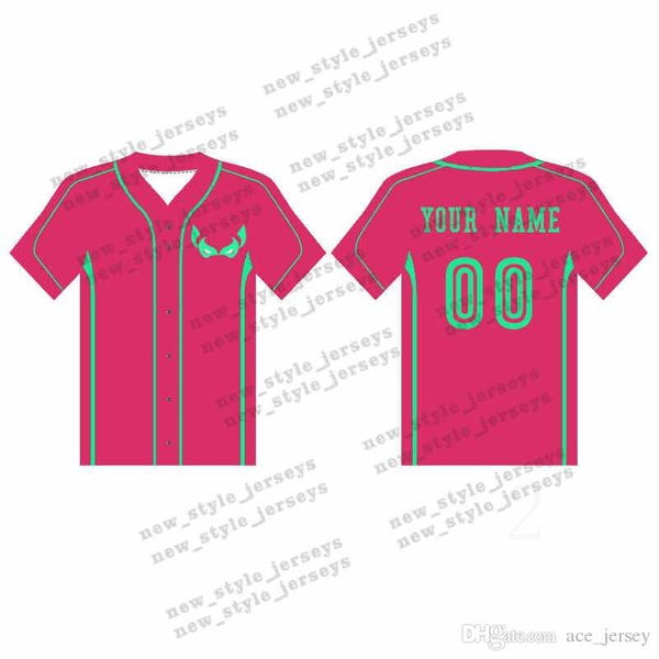 

126MAN Custom Baseball Jerseys Breathable 2019 Men youth Quick Dry Blue white Stitched M-XXXL Green Baseball Jerseys