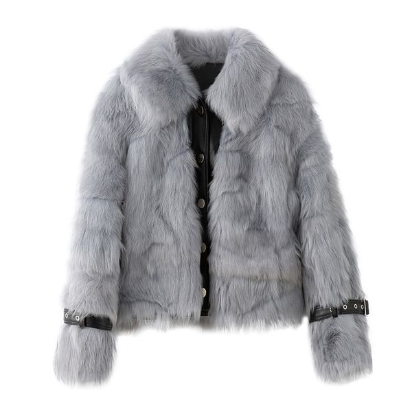

100% wool jacket sheep shearling coats real fur coat female winter coat clothes 2020 korean sheep fur jackets manteau femme19001, Black