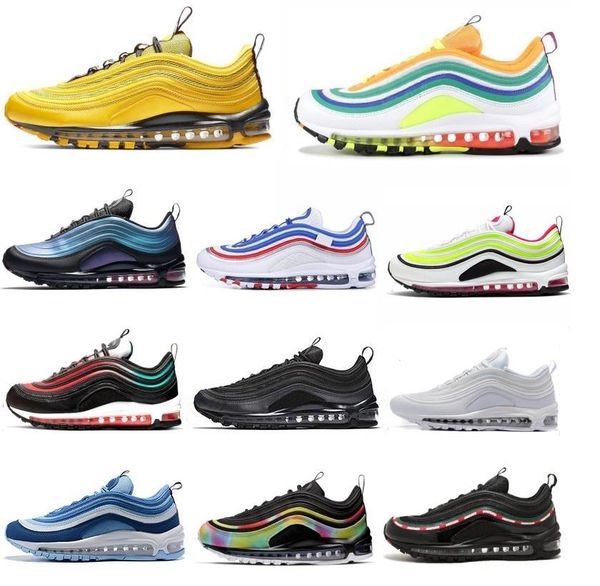 

2020 mens designer shoes men women casual air sunburst triple black brown clear emerald bright citron trainers outdoor sports sneakers 36-45