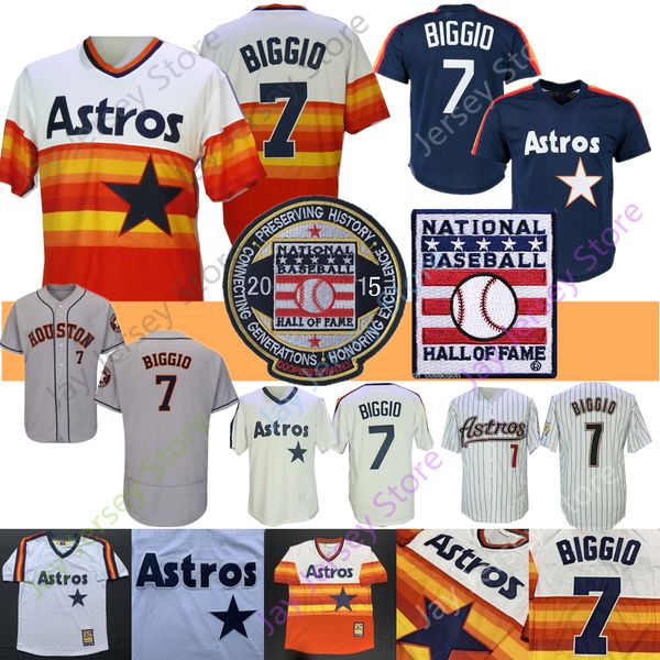 

craig biggio джерси 2015 baseball hall of fame patch радуга красный оранжевый синий пуловер кнопка все прошитой, Blue;black