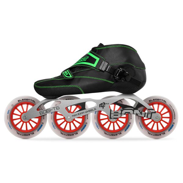 

2019 original bont enduro 2pt speed inline skates heatmoldable carbon fiber boot 4*90/100/110mm elemental wheels skating patines