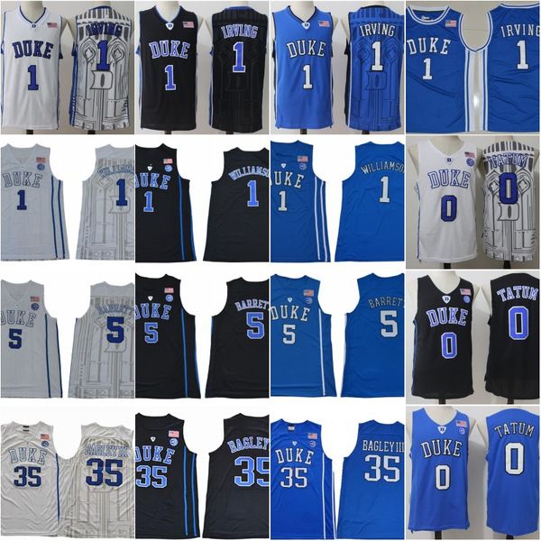 

Duke Basketball Джерси Zion Williamson RJ Barrett Джерси прошитой Ирвинг Джейсон Татум Marvin Бэгли III Cam красновато Shirt