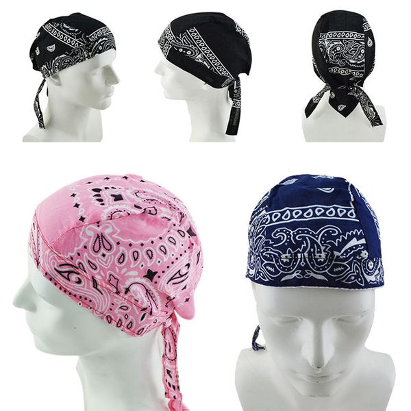 

cycling wear bandana bike bicycle riding band skull cap sunscreen sweatproof cycling wear cap, Black