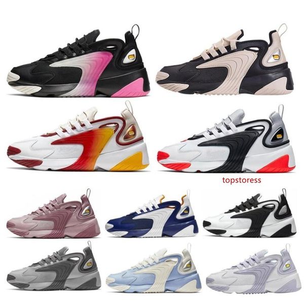 

zoom 2k tekno men women running shoes 2000 shoes triple black white designer mens trainers sports shoes sneakers size 36-45