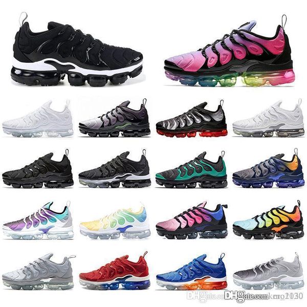 

with socks tn plus running shoes for men women sneakers pure platinum triple black white volt mens trainers sports shoe