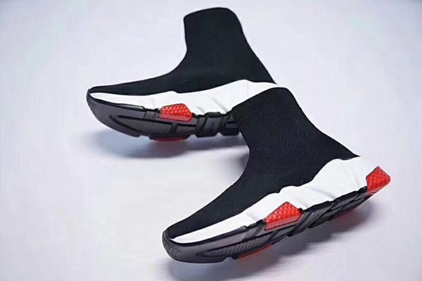 

2019 designer fashion luxury men's and women's socks black oreo flat bottom couple stretch socks sports running shoes size 36-45