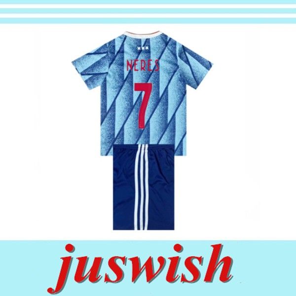 

new 2020 ajax fc soccer jersey 2020 2021 promes van de beek david neres tadic ziyech afc ajax football shirts men +kids kit, Black;yellow