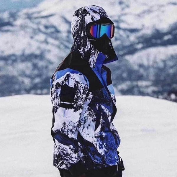 

18fw box logo snow mountain jacket windproof fashion outdoor outerwear street simple casual coats jacket s-xl hflsjk344, Black;brown