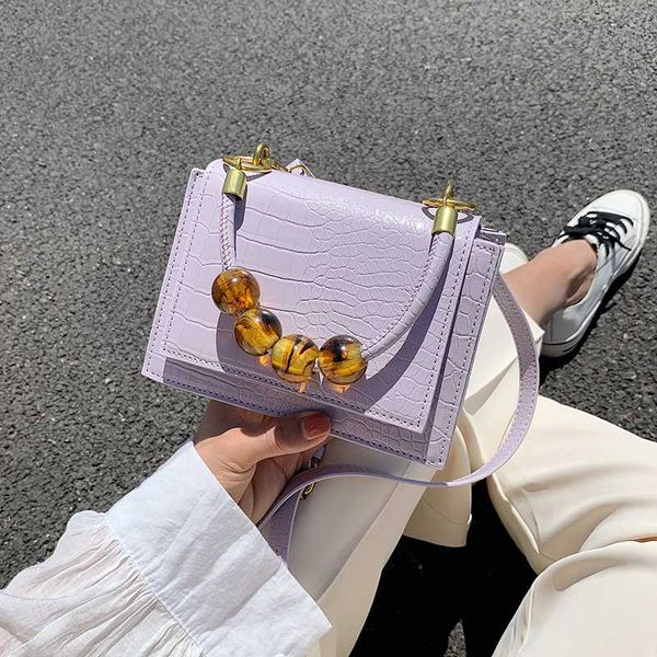 

quality small women shoulder bag fashion designer pu leather pearl female messenger bags women purses and handbags