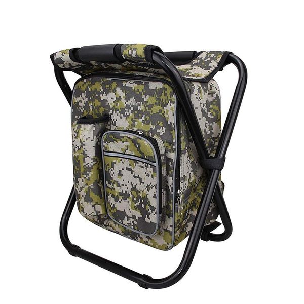 

shoulder insulation backpack foldable ice pack chair oxford cloth 600d outdoor portable picnic ice pack stool