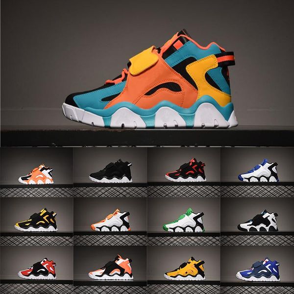 

2019 Air Barrage Больше Mid QS Скотти Пиппен Баскетбол обувь Черный Белый Фиолетовый Хищники Hyper Виноградные Большие Детские спортивные кроссовки мужские Кроссовки