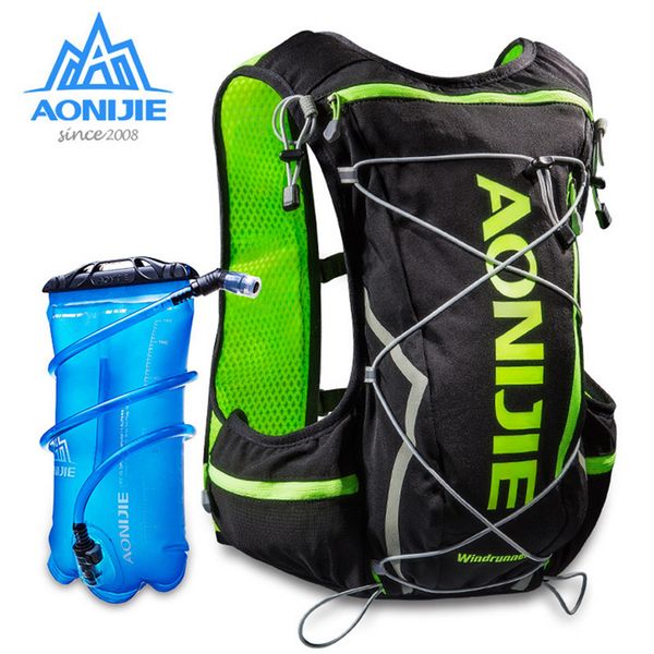 

aonijie outdoor cross country 10l male and female marathon water bag backpack sports vest hiking bag with+2l hydration water