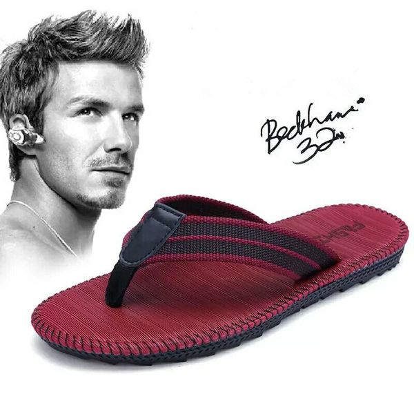 

new men sandals designer shoes luxury summer flip flops fashion wide flat slippery sandals slipper size 39-45, Black