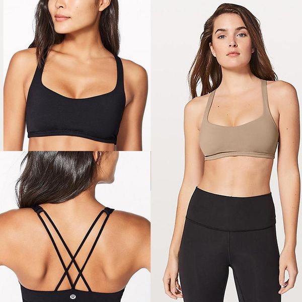 

2020 new designer lululemon lulu lu leggings lu yoga lemon women girls sports bras bra workout seamless camo yogaworld set hd0i#, Black