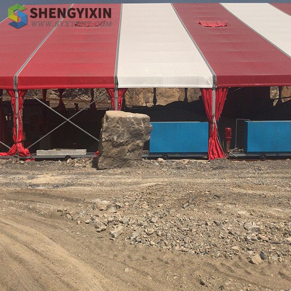 

factory direct sales mine combined tents with aluminum frame aluminum good price frame outdoor white tent pvc fabric sale